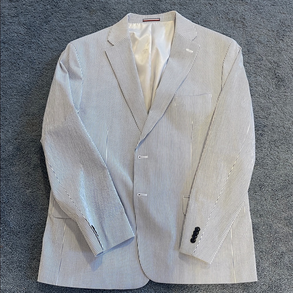 Tommy Hilfiger Pinstripe Blazer - Black and White